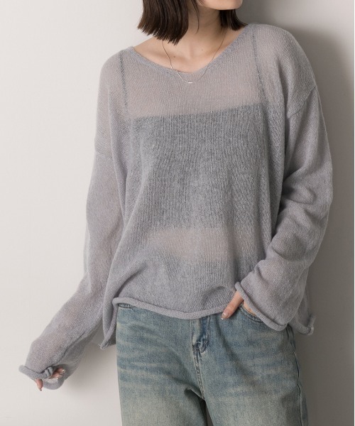 ad thie（アドティエ） ニット セーター オーバーシルエット モヘア