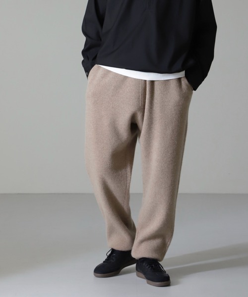 NANO universe（ナノ・ユニバース） パンツ AQUA ウールカシミヤニット