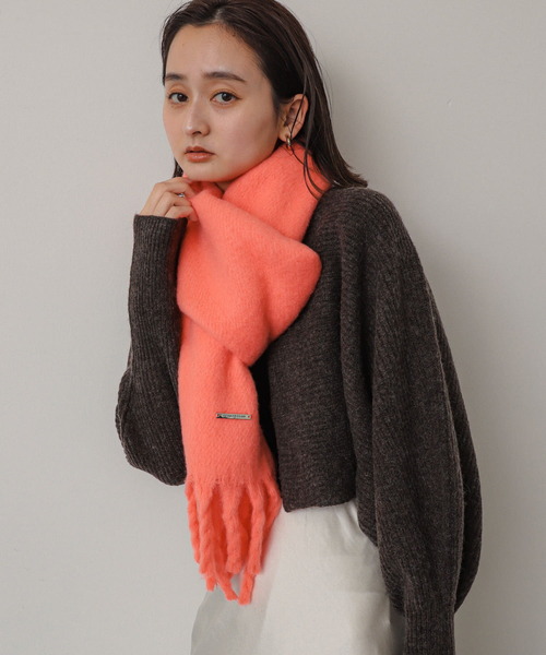 ユニバーサルランゲージで購入　アトリエF&Bダブルフェイスマフラー　ストール新品 ユニバーサルランゲージで購入 アトリエF&Bダブルフェイス