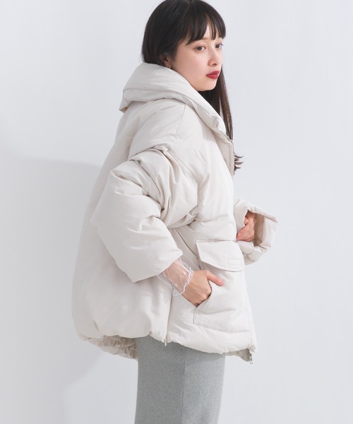 terrace ダウンコート ダウンジャケット シームレスファイバーダウン