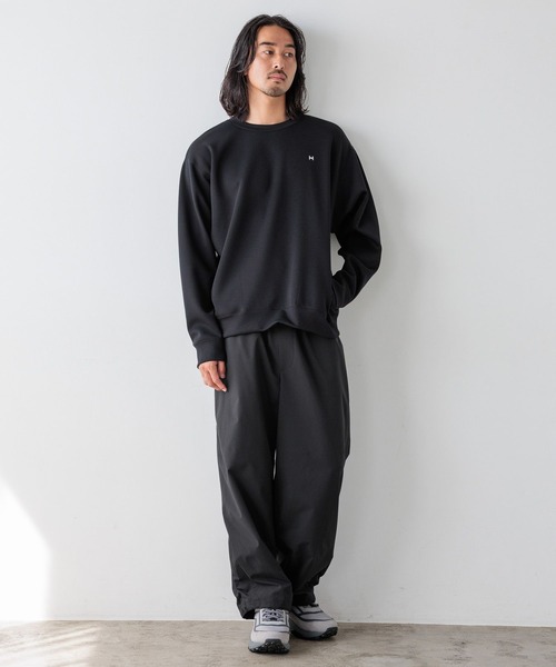 HEREIAM トレーナー スウェット 「HEREIAM MEN」ミラーロゴクルー