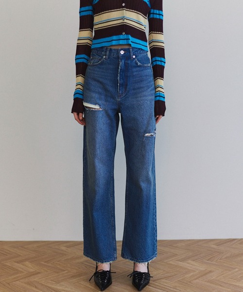 値下げ　メゾンスペシャル　デニム MAISON SPECIAL ジーンズ デニム デニムパンツ Side Slash Denim