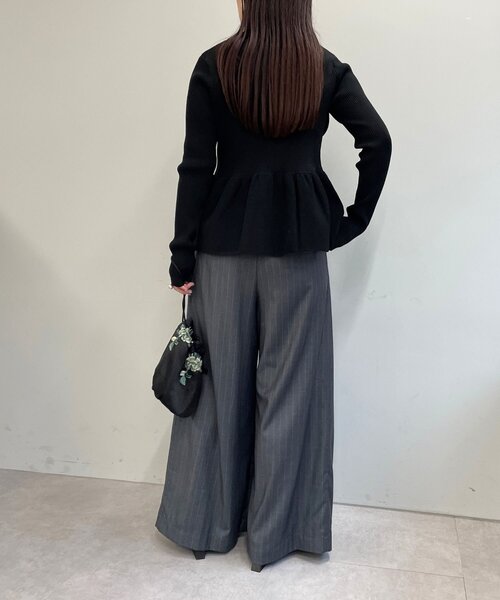 最終値下げ【Omekashi】イージーカーブパンツ　ブラック　36サイズ Omekashi（オメカシ）の「イージーカーブパンツ（チノパンツ