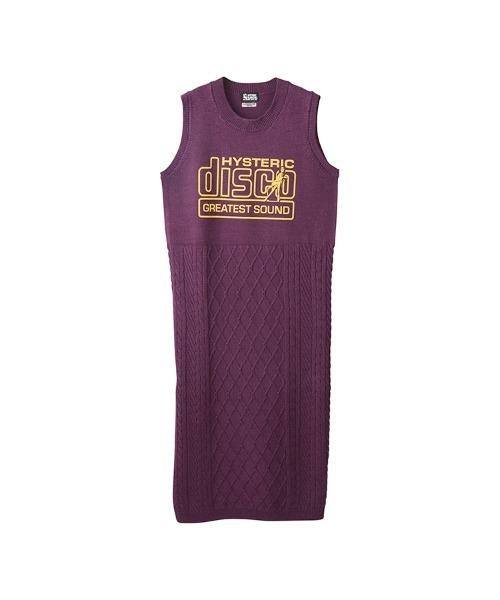 ヒステリックグラマー ニットワンピース HYSTERIC GLAMOUR 「HYSTERIC GLAMOUR」 ニットワンピース FREE