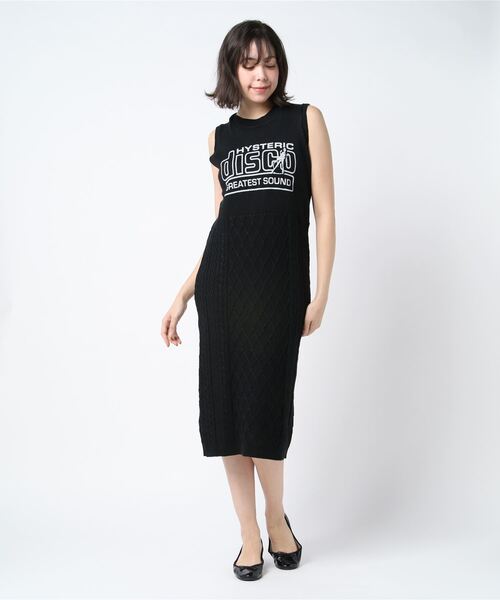 ヒステリックグラマーニットワンピース HYSTERIC GLAMOUR 「HYSTERIC GLAMOUR」 ニットワンピース FREE