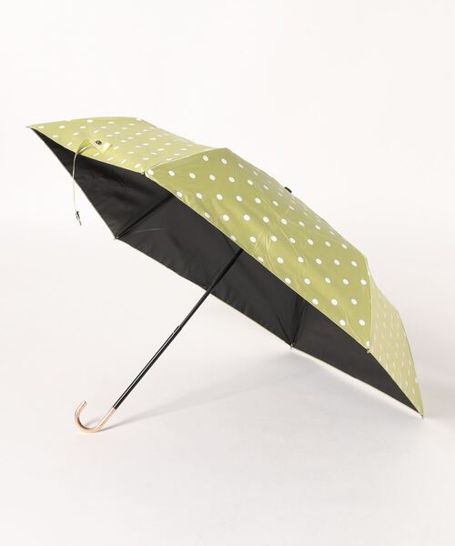 【極美品✨】トリーバーチ　折り畳み傘　水玉　ブランドロゴ　ネイビー　コンパクト ビコーズ【晴雨兼用傘】折りたたみ傘 プチフラワー刺繍 ミニ