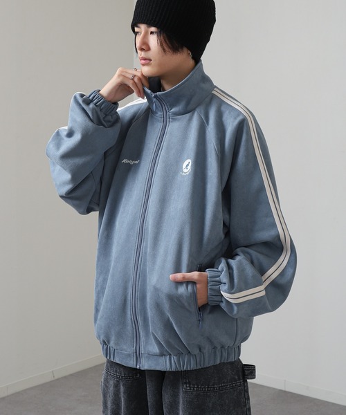 KANGOL（カンゴール） ジャージ スエード ロゴ刺繍 袖ライン トラック