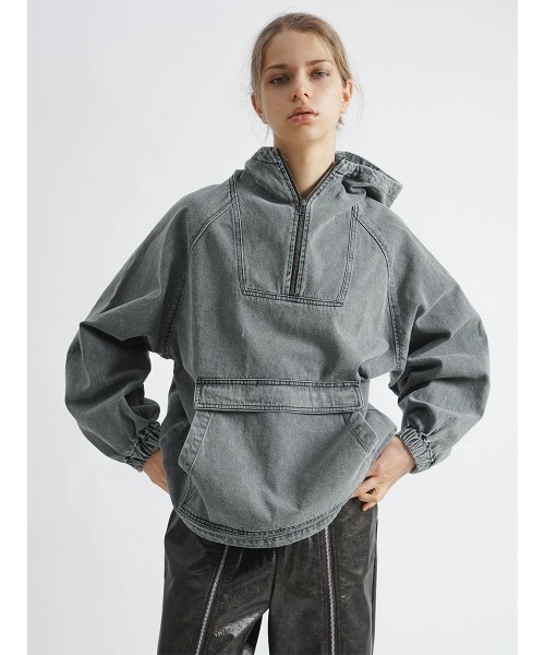パーカー DENIM ANORAK HOODIE レディース