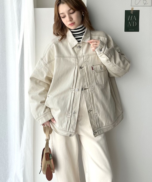 classicalelf（クラシカルエルフ） デニムジャケット MEDIUM ベージュ