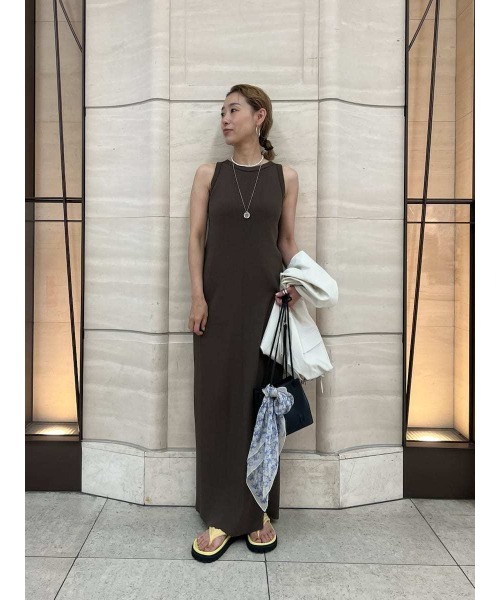 Mira Owen クルーネックアメスリニットワンピース Mila Owen ワンピース クルーネックアメスリニットワンピース