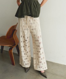 MAISON SPECIAL パンツ Mixed Lace Easy Pants/ミックスレース