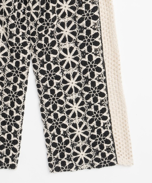 メゾンスペシャル　レースパンツ　インナーパンツ付 MAISON SPECIAL パンツ Mixed Lace Easy Pants/ミックスレース