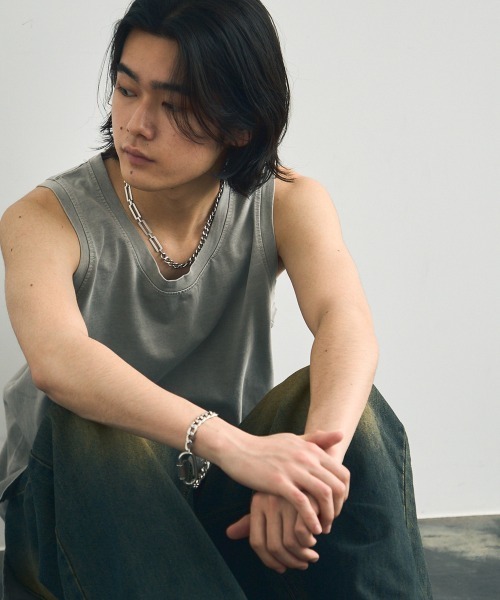 トップス greatLAnd ORIGINAL TANK TOP PIGMENT DYE Shoowtime（ショウタイム） タンクトップ Pigment dyed oversized tank
