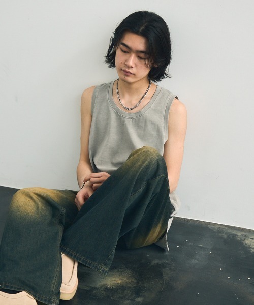 Shoowtime（ショウタイム） タンクトップ Pigment dyed oversized tank
