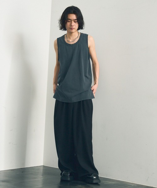 Shoowtime（ショウタイム） タンクトップ Pigment dyed oversized tank