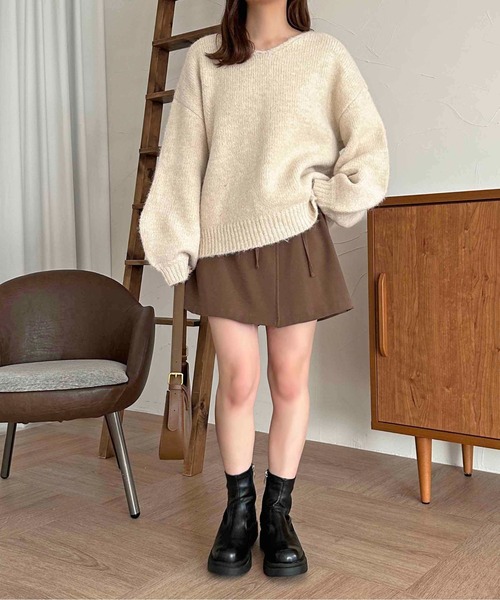 「apres jour clair」 「apres jour clair」長袖ニット X-LARGE オレンジ系その他 レディース_画像2