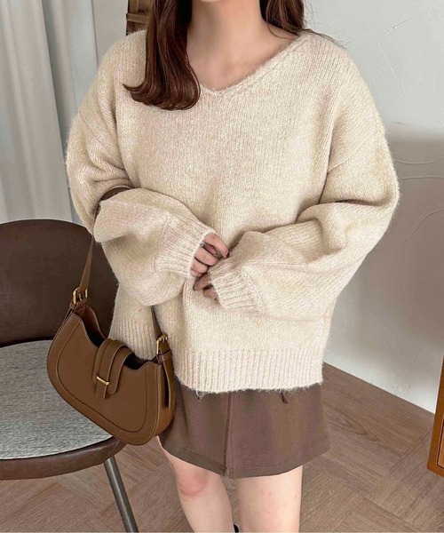 「apres jour clair」 「apres jour clair」長袖ニット X-LARGE オレンジ系その他 レディース_画像5