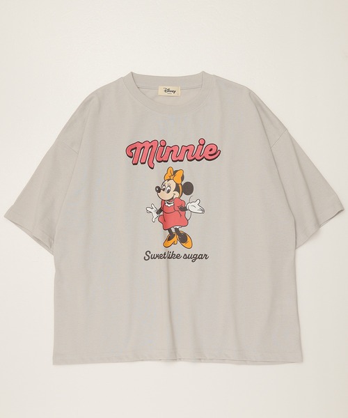 Disney tシャツ 「DISNEY/ディズニー」天竺 プリント/刺繍 WIDE