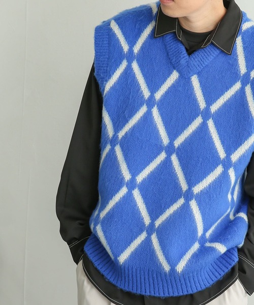 「SENSE OF PLACE by URBAN RESEARCH」 ノースリーブニット LARGE ベージュ メンズ