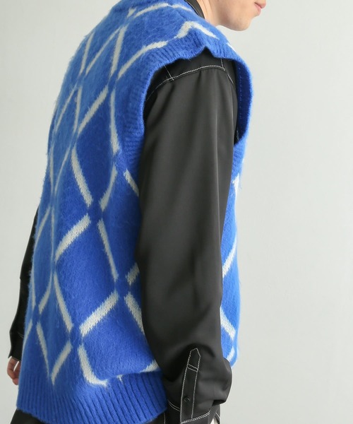 「SENSE OF PLACE by URBAN RESEARCH」 ノースリーブニット LARGE ベージュ メンズ