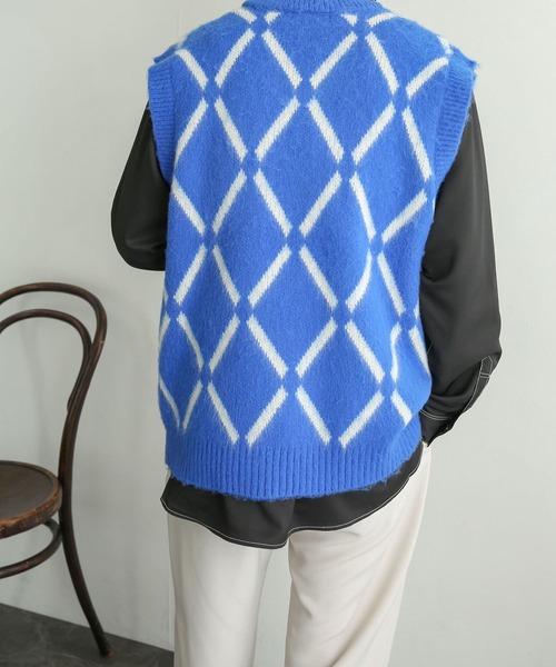 「SENSE OF PLACE by URBAN RESEARCH」 ノースリーブニット LARGE ベージュ メンズ