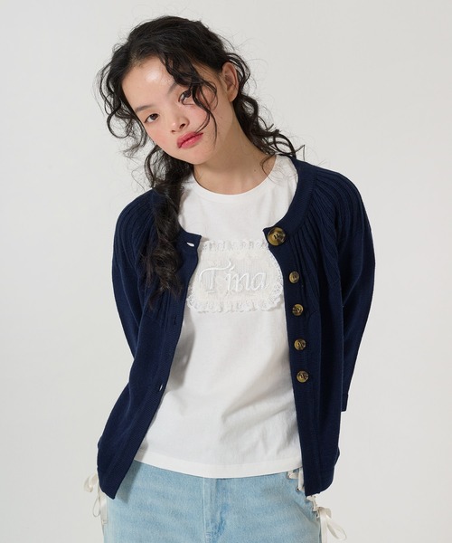 TINA：JOJUN（ティーナジョジュン） tシャツ Tina刺繍 コンパクトT