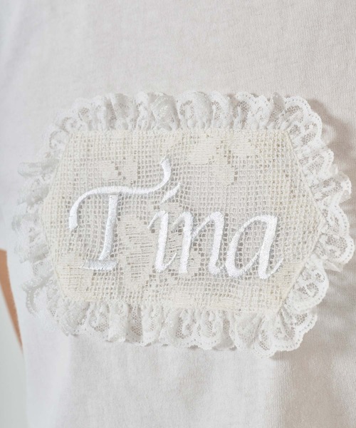 Tina刺繍 コンパクトTシャツ TINA：JOJUN セール】オーガニックコットン ハート刺繍入りちびT TINA：JOJUN