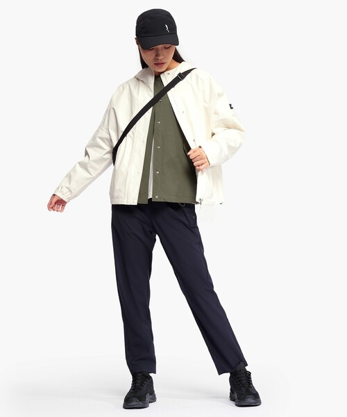 AIGLE ジャケット ノーカラージャケット 撥水 UVカット ワン