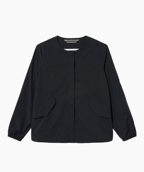 AIGLE ナイロンノーカラージャケット AIGLE ジャケット ノーカラージャケット 撥水 UVカット ワン