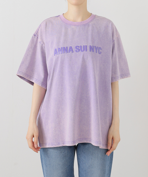 tシャツ ANNA SUI NYC/アナスイエヌワイシー/ダブルジェルプリントブリーチTシャツ レディース
