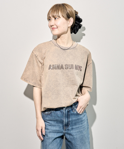 tシャツ ANNA SUI NYC/アナスイエヌワイシー/ダブルジェルプリントブリーチTシャツ レディース tシャツ ANNA SUI NYC/アナスイエヌワイシー/ダブルジェル