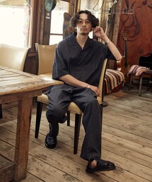 FREAK'S STORE スラックス LINEN COTTON EASY SLACKS/リネン