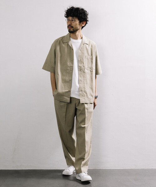 00's リネンスラックス リネンストレッチスラックス/40代50代からのメンズファッション