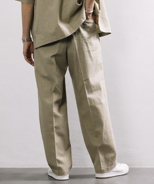 リネン　パンツ ZW COLLECTION リネンブレンドパンツ - 空色 | ZARA Japan / 日本