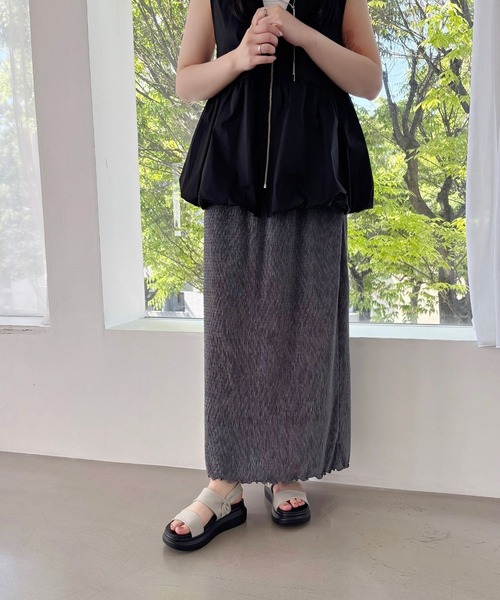 WA ORiental TRaffic 厚底 サンダル 夏 ストレッチ ダブル ベルト 厚底