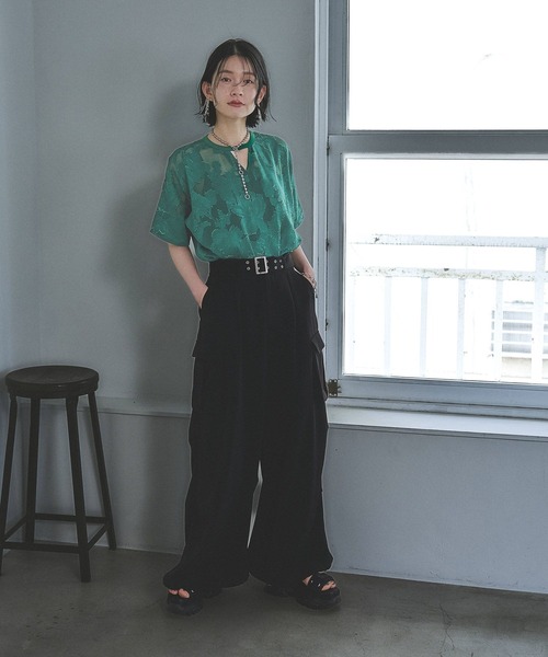 tシャツ シアージャガードトップス(HARE) レディース HARE tシャツ シアージャガードトップス(HARE) レディース
