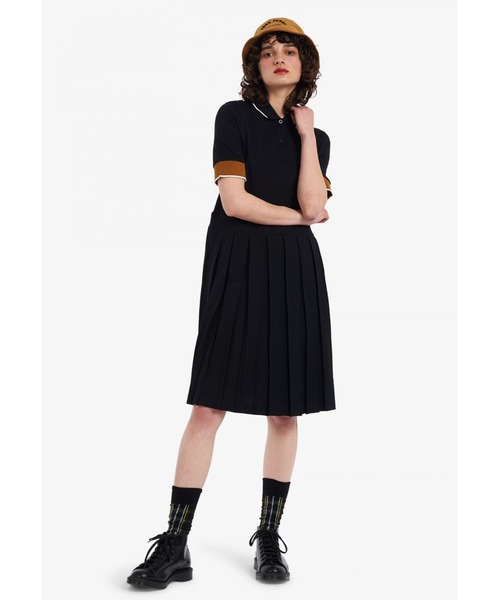 FRED PERRY 「FRED PERRY」 シャツワンピース 10 ブラック