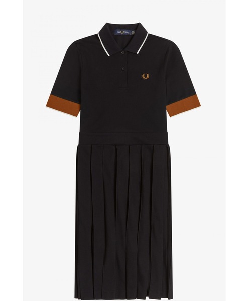 美品 フレッドペリー ワンピース ブラック FRED PERRY 「FRED PERRY」 シャツワンピース 10 ブラック