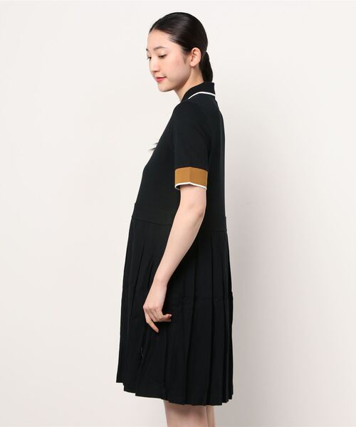 美品 フレッドペリー ワンピース ブラック FRED PERRY 「FRED PERRY」 シャツワンピース 10 ブラック