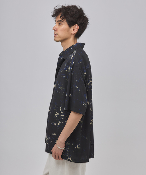 SOU・SOU◆ネルシャツ/S/コットン/BLK/無地/SS-003 HUIS in house］SUVIN COTTON長袖スクエアワイドカットソー