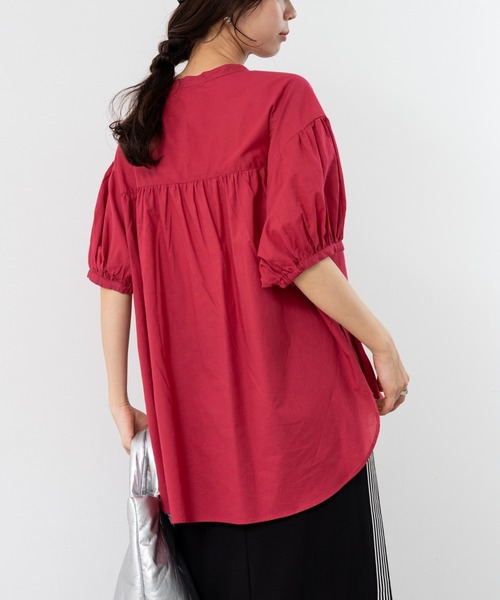 美品✨　HYKE FISHERMAN SHIRT ブラウス　スリット　ギャザー 美品✨ HYKE FISHERMAN SHIRT ブラウス スリット ギャザー