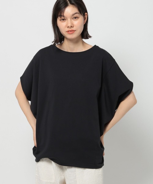 「MILKFED.」 ドルマンスリーブシャツ ONE SIZE ブラック レディース MILKFED. 「MILKFED.」 ドルマンスリーブカットソー ONE SIZE