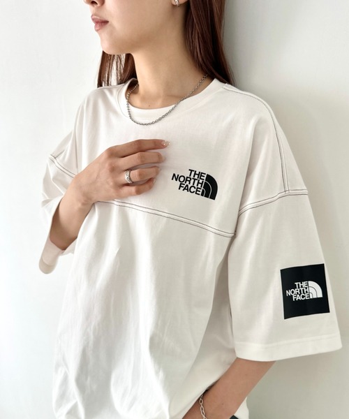 7月末発送！韓国限定ノースフェイス　ワンポイントロゴ ステッチ　Tシャツ THE NORTH FACE tシャツ 国内未発売 FACE(ザ・ノースフェイス