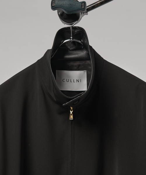 CULLNI ブルゾン アウター 襟レザー切替ZIPブルゾン exclusive