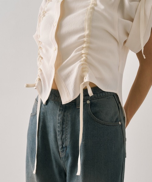 トップス UNITEDTOKYO Adjustable Length Mesh Shirt Adjustable Length Mesh Shirt｜ウォッシャブル/半袖/夏服/秋服
