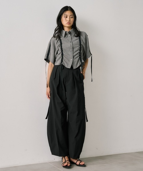 トップス UNITEDTOKYO Adjustable Length Mesh Shirt Adjustable Length Mesh Shirt｜ウォッシャブル/半袖/夏服/秋服