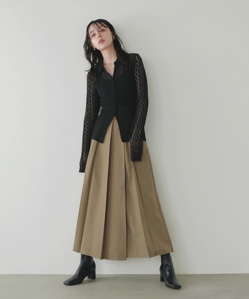 LIAN（リアン） スカート プリーツスリットスカート : ZOZOTOWN Yahoo