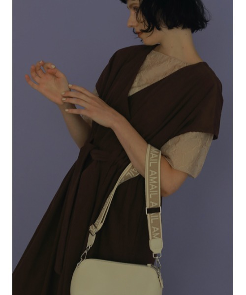 「AMAIL」 半袖ブラウス FREE ブラック レディース_画像3