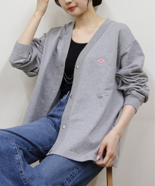 DANTON コットンシャツカーディガン 38 DANTON / ダントン / シャツカーディガン （36サイズ / 38サイズ