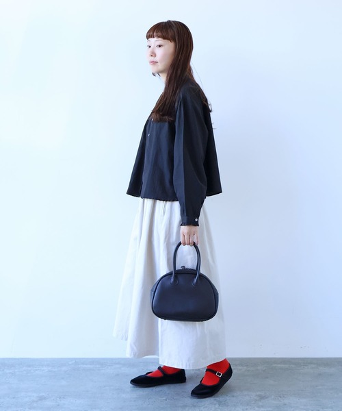 bulle de savon（ビュルデサボン） スカート チノクロス tuck スカート
